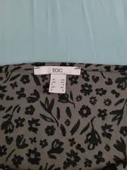 Vorschaubild 2 von EDC Damen Bluse Gr. 34/XS Grün Blumenmuster Langarm Feminin