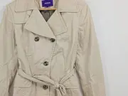 Vorschaubild 2 von Damen Trenchcoat Gr. 36 Beige Klassisch Baumwolle