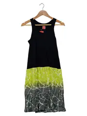 Vorschaubild 1 von Sommerkleid Damen Gr. 38 Schwarz Grün Batik Viskose