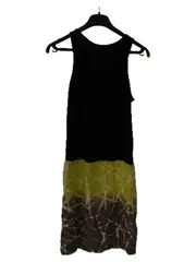 Vorschaubild 2 von Sommerkleid Damen Gr. 38 Schwarz Grün Batik Viskose