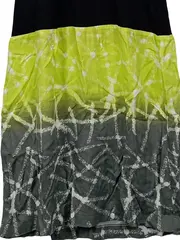 Vorschaubild 3 von Sommerkleid Damen Gr. 38 Schwarz Grün Batik Viskose