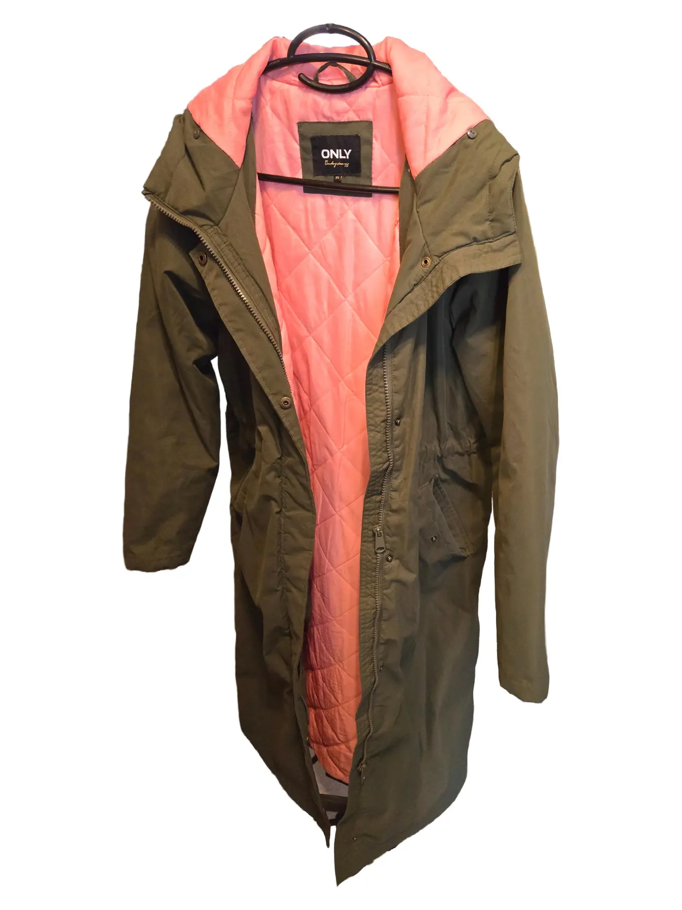 ONLY Damen Parka Mantel Grün Gr. S Casual Outdoor Jacke