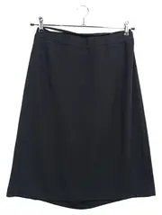 Vorschaubild 1 von A-Linienrock Damen Gr. 44/XXL Schwarz Elegant Business Midi Falten