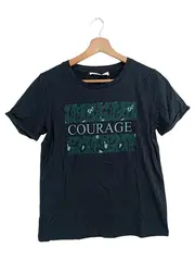 Vorschaubild 1 von Damen T-Shirt Gr. 36/S Schwarz Courage Print Streetwear Casual