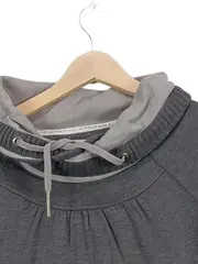 Vorschaubild 3 von Damen Sweatshirt Stehkragen Grau Gr. M Baumwolle