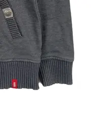 Vorschaubild 5 von Damen Sweatshirt Stehkragen Grau Gr. M Baumwolle