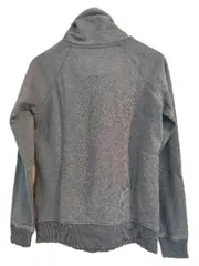 Vorschaubild 2 von Damen Sweatshirt Stehkragen Grau Gr. M Baumwolle