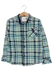 Vorschaubild 1 von Kinder Freizeithemd kariert Gr. 116/122 Mehrfarbig Casual Langarm