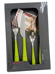 Vorschaubild 2 von GIOIA Besteck Set 4 Teile Grün Edelstahl Modern Essbesteck
