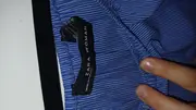 Vorschaubild 5 von Damen Off-Shoulder Bluse Rüschenärmel gestreift blau Gr. XF