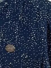 Vorschaubild 3 von Damen Pullover 36/S Dunkelblau Punkte V-Ausschnitt Casual