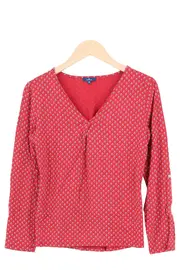 Vorschaubild 1 von Damen Langarmshirt Rot Gr. 36/S Casual Baumwolle