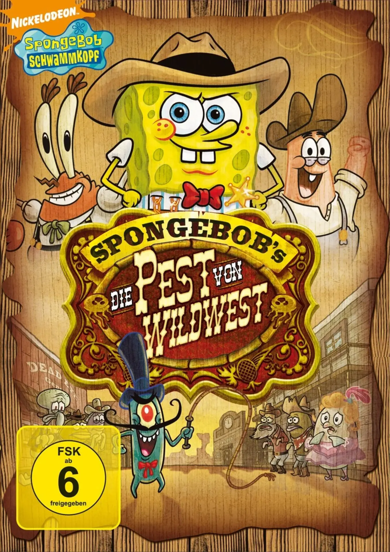 SpongeBob Schwammkopf Pest von Wildwest DVD Kinderfilm Deutsch Englisch