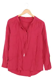 Vorschaubild 1 von Damen Bluse Rosa Gr. 34/XS Viskose Langarm Casual Elegant