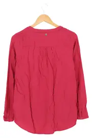 Vorschaubild 2 von Damen Bluse Rosa Gr. 34/XS Viskose Langarm Casual Elegant