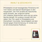 Vorschaubild 4 von Philadelphia DVD Tom Hanks Denzel Washington Drama Soziale Gerechtigkeit Deutsch