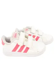 Vorschaubild 1 von Kinder Sneaker low Gr. 21 Weiß Pink Klettverschluss Sportschuhe