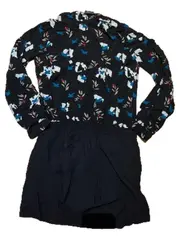 Vorschaubild 2 von Tortue Mädchen Wickelkleid Gr. 140 Vögel Schwarz