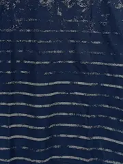 Vorschaubild 3 von Damen Shirt 3/4-Arm Blau Gestreift Muster Gr. S