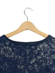 Vorschaubild 2 von Damen Shirt 3/4-Arm Blau Gestreift Muster Gr. S