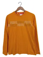 Vorschaubild 1 von Kinder Langarmshirt Gr. 164 Orange Logo-Print Sportlich