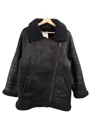 Vorschaubild 2 von Damen Kunstlederjacke Oversized Schwarz Gr. S Neu mit Etikett