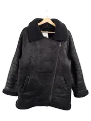 Vorschaubild 1 von Damen Kunstlederjacke Oversized Schwarz Gr. S Neu mit Etikett