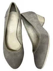 Vorschaubild 4 von Damen Pumps Gr. 36 Grau Soft Foam Blockabsatz Klassisch
