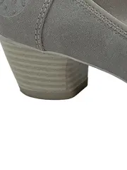 Vorschaubild 2 von Damen Pumps Gr. 36 Grau Soft Foam Blockabsatz Klassisch