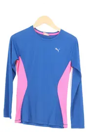 Vorschaubild 1 von Damen Langarmshirt Sportshirt Gr. 32/XS Blau Pink Sportlich