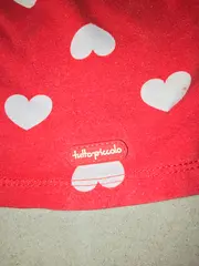 Vorschaubild 2 von Piccolo® Mädchen Sommerkleid Gr. 92 Rot Herzen Schleife Baumwolle