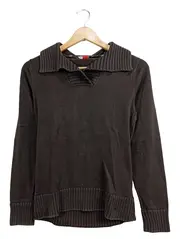 Vorschaubild 1 von Damen Pullover Gr. 36/S Braun Casual Langarm Baumwolle