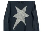 Vorschaubild 3 von Langarmshirt Kinder 140/146 Schwarz Sternenprint Baumwolle Casual