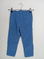 Vorschaubild 3 von Kinder Stoffhose Gr. 98 Blau gepunktet Casual Cordhose Babyhose