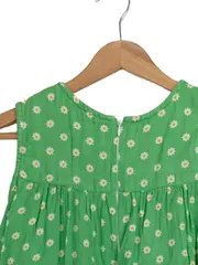 Vorschaubild 5 von Mädchen Sommerkleid Gr. 140 Grün Gänseblümchen Baumwolle