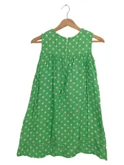 Vorschaubild 2 von Mädchen Sommerkleid Gr. 140 Grün Gänseblümchen Baumwolle