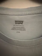 Vorschaubild 2 von Damen T-Shirt Gr. L Hellblau Logo-Print Kurzarm Casual