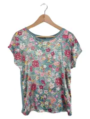 Vorschaubild 1 von Damen T-Shirt XS Blumenmuster Mehrfarbig Feminin