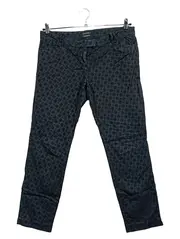 Vorschaubild 1 von Stoffhose Damen Gr. 40 Grau Blumenmuster LAXA Casual