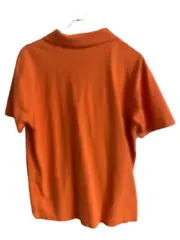 Vorschaubild 3 von Poloshirt Herren Gr. M Orange Kurzarm Piqué Baumwolle