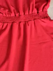 Vorschaubild 5 von Rotes Damen Sommerkleid M Puffärmel Romantisch Midikleid