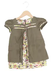 Vorschaubild 1 von Sommerkleid Blumenmuster Rüschen Gr. 92 Mehrfarbig Baumwolle