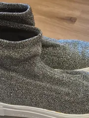 Vorschaubild 3 von Damen Sneaker Silber Glitzer Gr. 40 High-Top