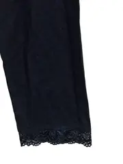 Vorschaubild 2 von Damen Stoffhose Gr. 36x38 Schwarz Casual mit Spitze