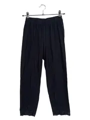 Vorschaubild 1 von Damen Stoffhose Gr. 36x38 Schwarz Casual mit Spitze