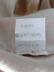 Vorschaubild 4 von Hemdbluse Damen Beige Klassisch Einheitsgröße Baumwolle Bluse