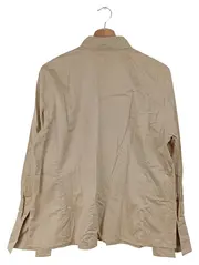 Vorschaubild 2 von Hemdbluse Damen Beige Klassisch Einheitsgröße Baumwolle Bluse