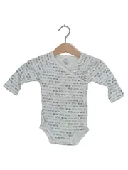 Vorschaubild 1 von Baby Body Wickelbody Gr. 68 Weiß Baumwolle Autos Muster