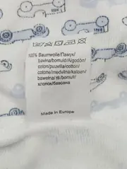 Vorschaubild 5 von Baby Body Wickelbody Gr. 68 Weiß Baumwolle Autos Muster