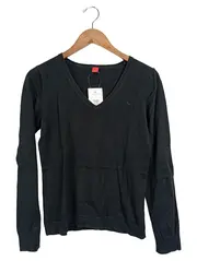 Vorschaubild 1 von Damen Pullover V-Ausschnitt Langarm Gr. 40/L Schwarz Casual